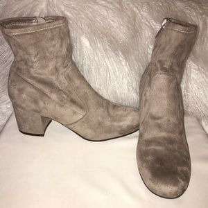 Taupe Slouch Ankle Boot
